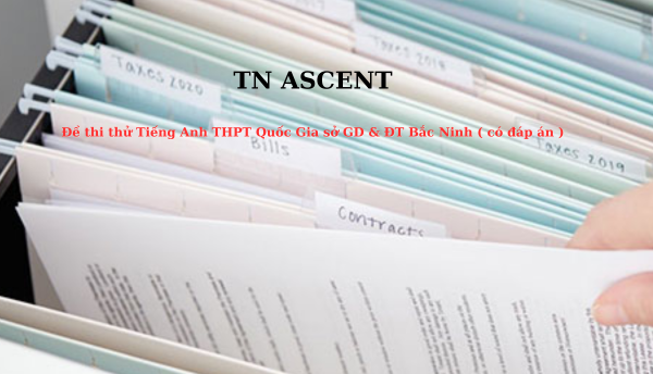 Đề thi thử Tiếng Anh THPT Quốc Gia sở GD & ĐT Bắc Ninh ( có đáp án )