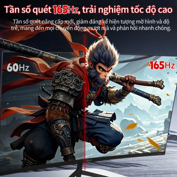 Màn Hình Spin Gaming Cực Lớn 32Inch 2K Bộ đôi 165Hz 2ms tốc độ cao màu sắc sống động Chiếu màn hình máy tính xách tay